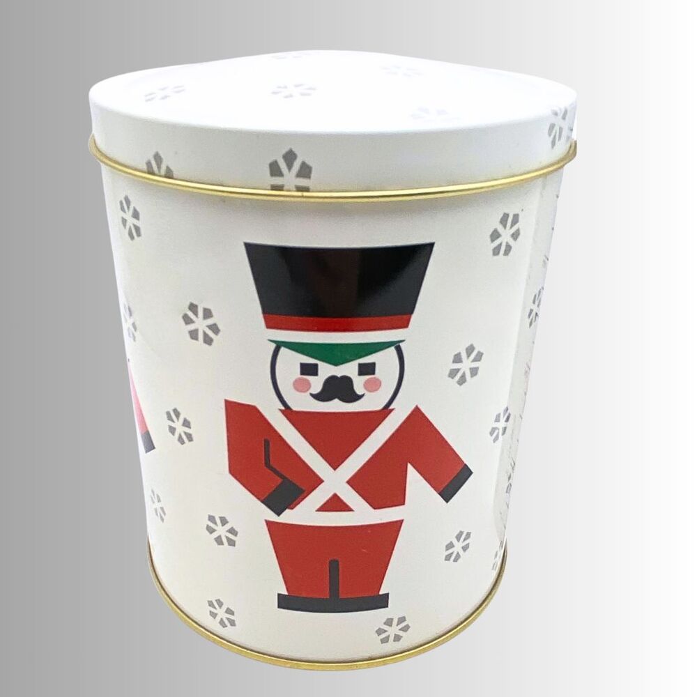 VTG Collectible Daher Biscuit Tin Christmas Toy Soldier British Royal Guard 4.5"